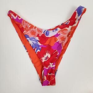 L*Space Cabana Bitsy Bikini Bottom in Orange Floral Size XS